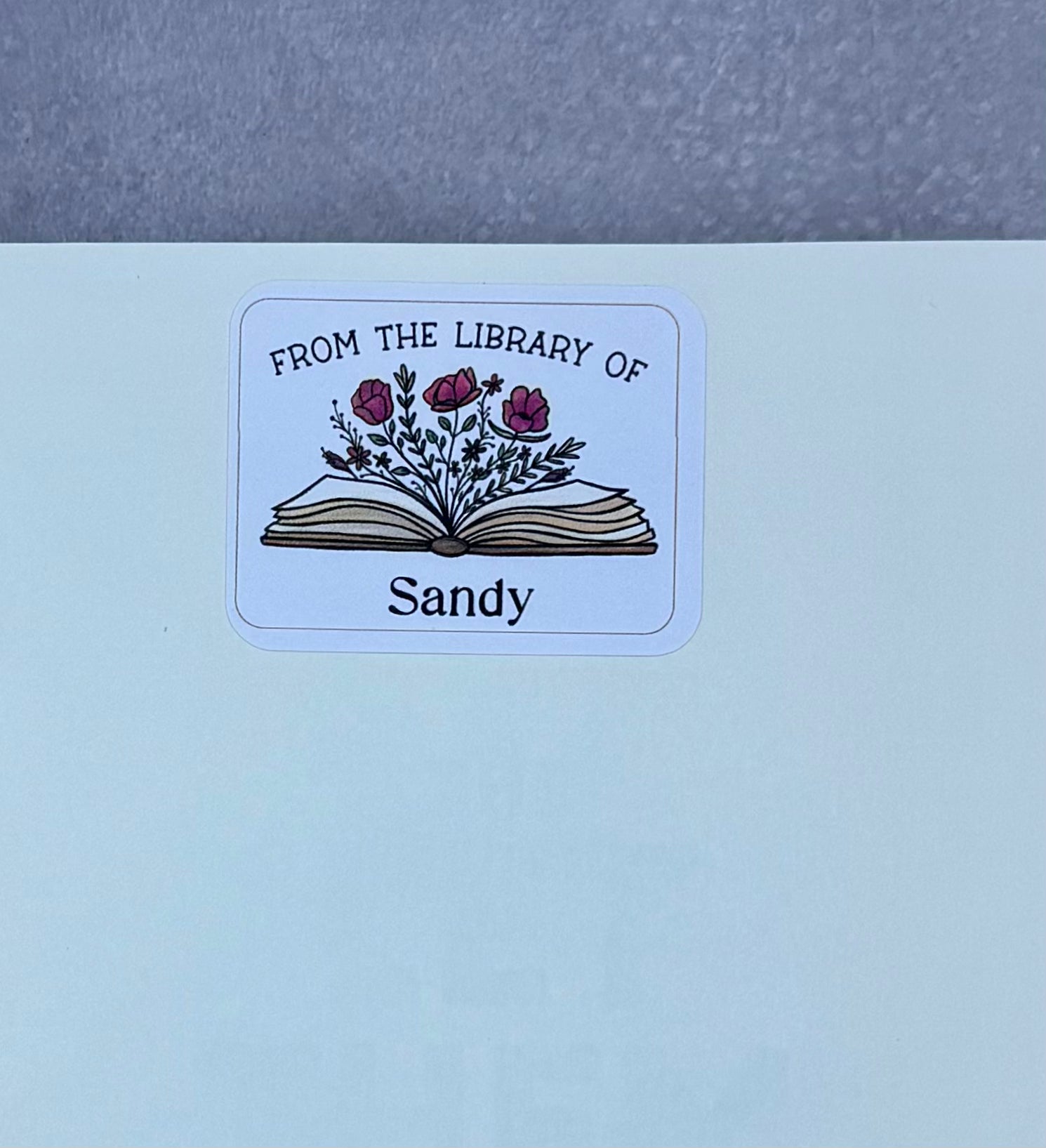 Personalized From the Library Of Sticker | Custom Bookplate Sticker | Book Lover Gift