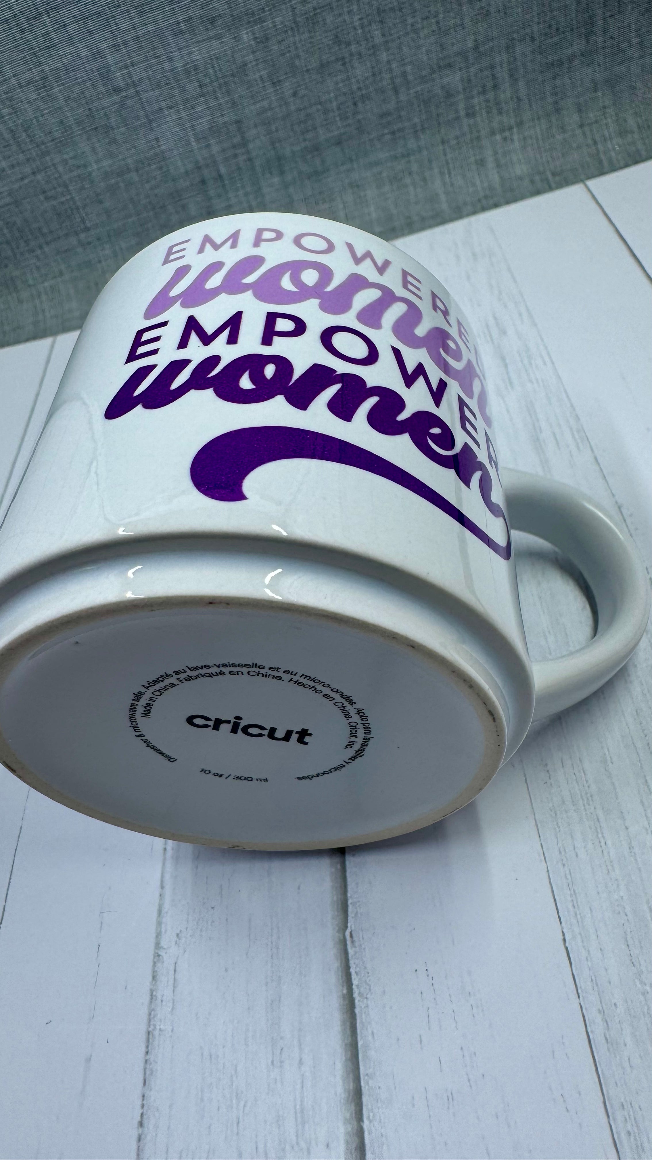 Experience a sense of empowerment every morning with our Empowered Women Empower Women Mug. Made from 100% ceramic, this mug delivers a durable and high-quality design. With our unique infusible ink feature, this mug is not only empowering, but also functional. Join the movement and support women with every sip. Create a unique and stylish statement with this expertly crafted mug.