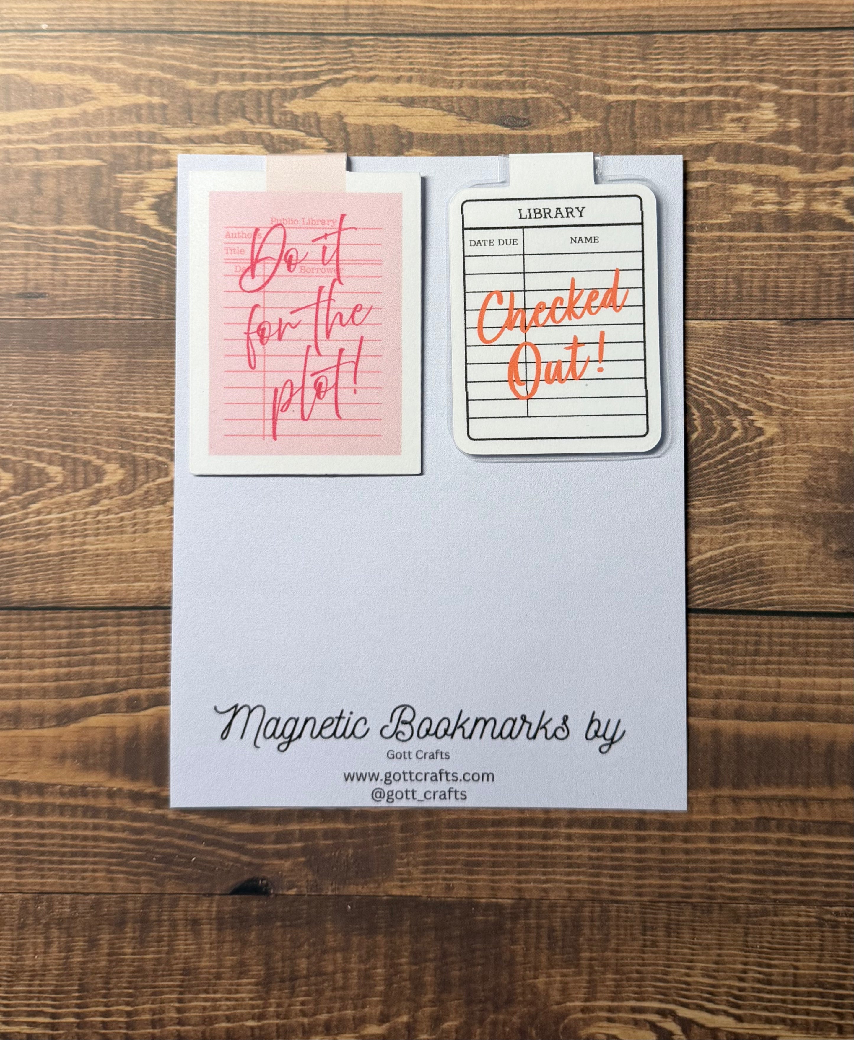 Funny Magnetic Bookmark Set - 2 Bookmarks for Book Lovers, Reader Gift