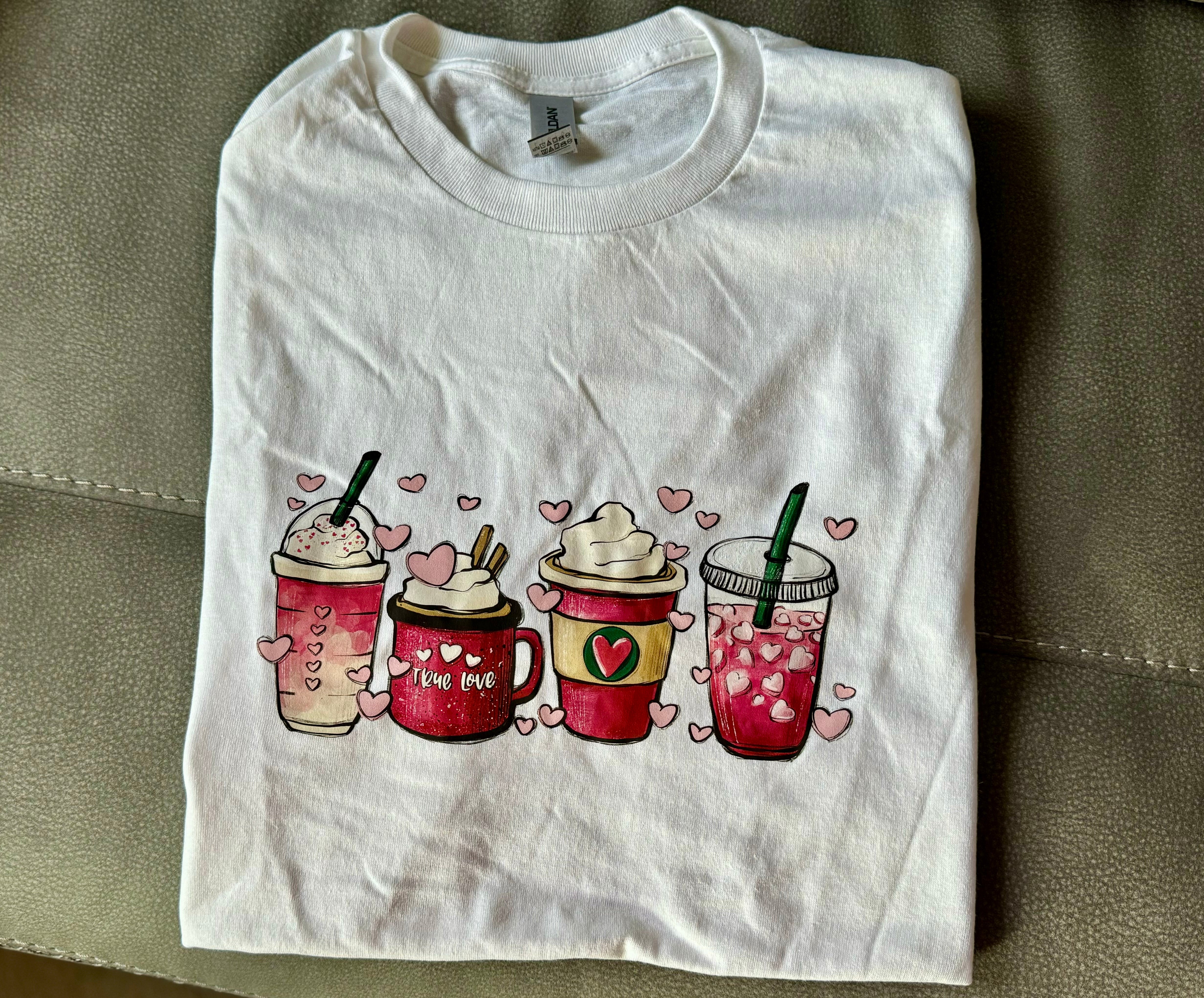 Heart coffee shirt