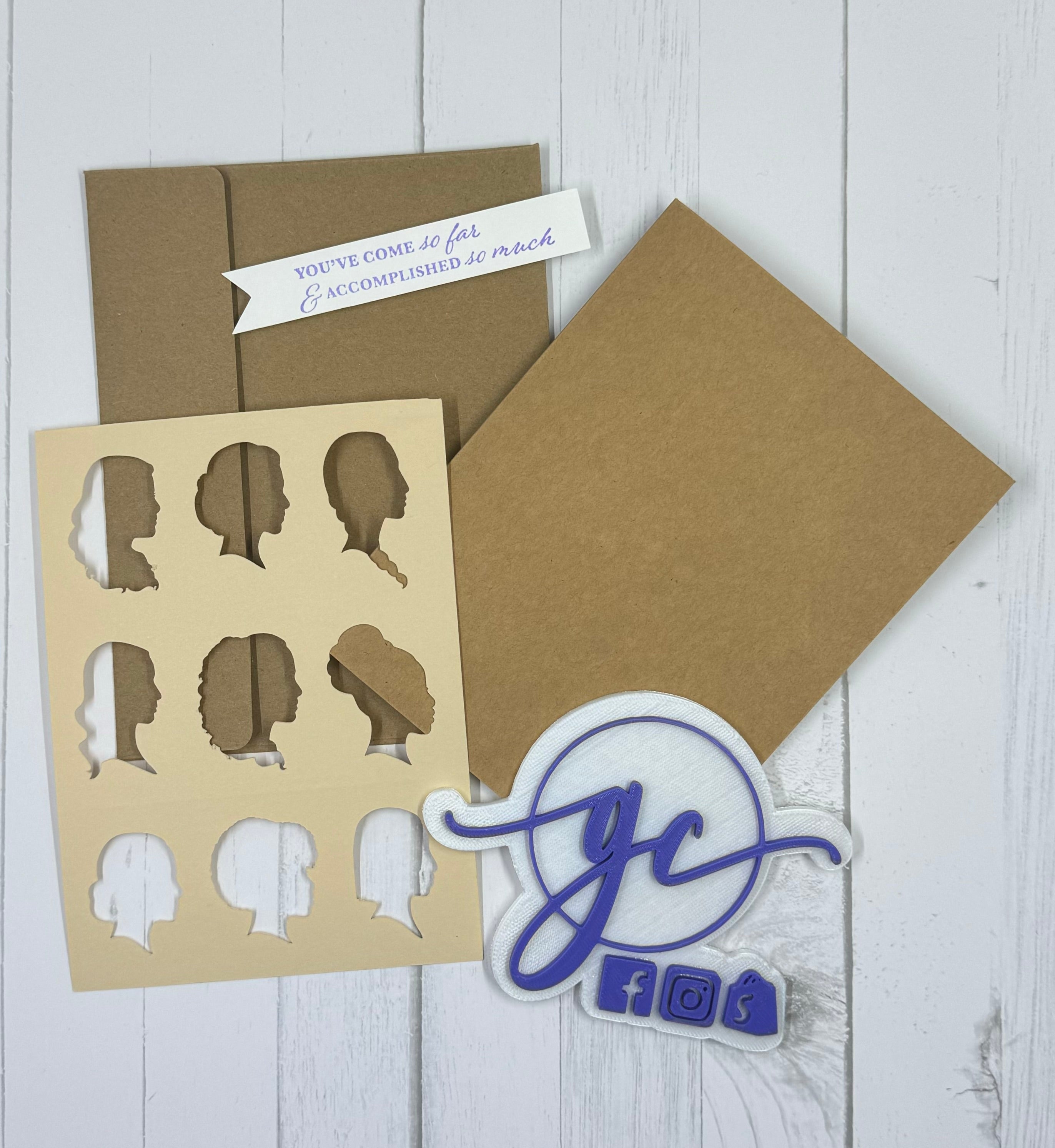 Women's Silhouette Card Kit