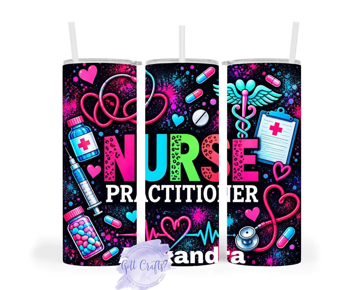 Custom Nurse Practitioner Tumbler