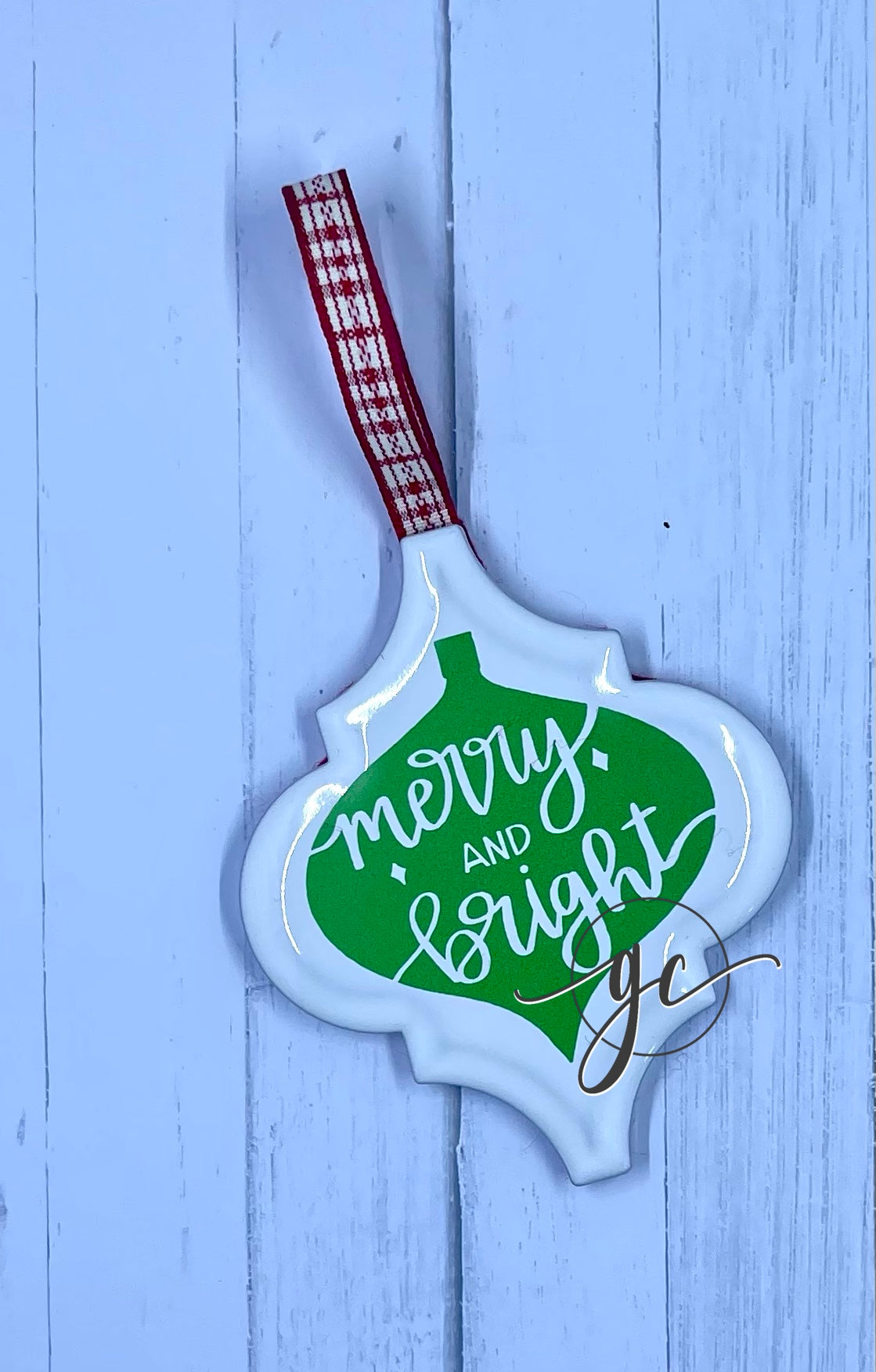 Merry and Bright Holiday Ornament