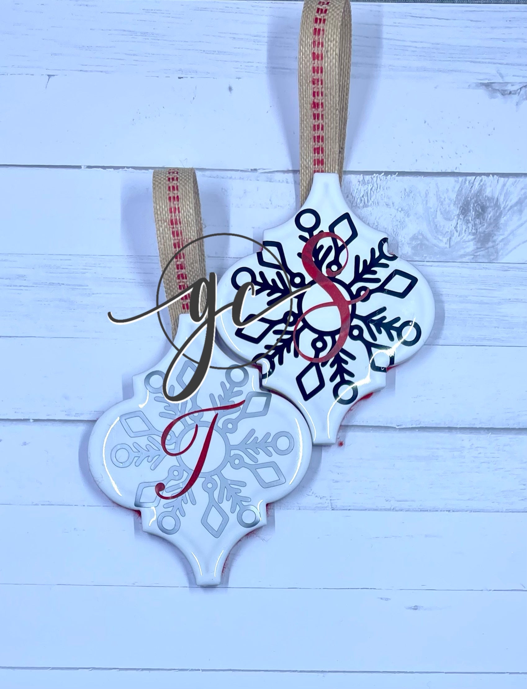 Custom Monogram Ornament