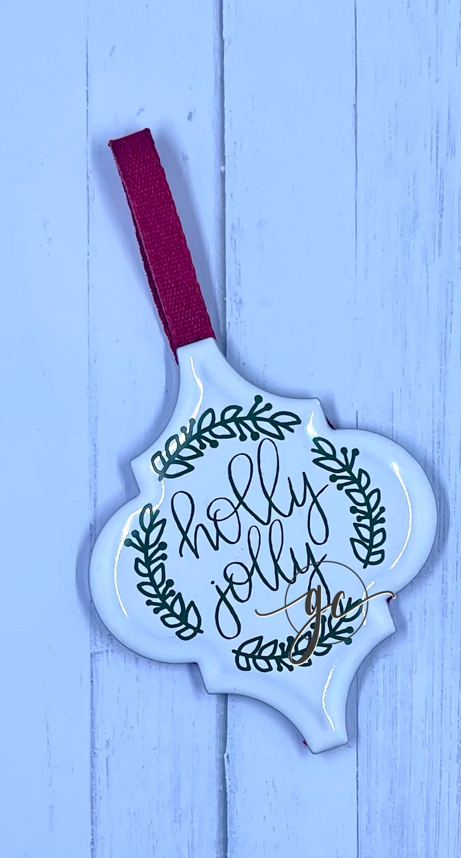 Holly Jolly Holiday Ornament