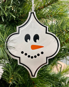 Snowman Ornaments - Set of 12