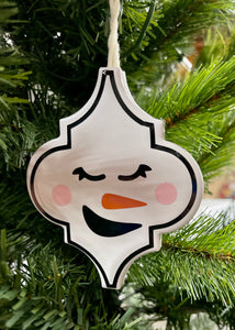 Snowman Ornaments - Set of 12