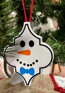 Snowman Ornaments - Set of 12