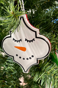 Snowman Ornaments - Set of 12