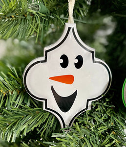 Snowman Ornaments - Set of 12