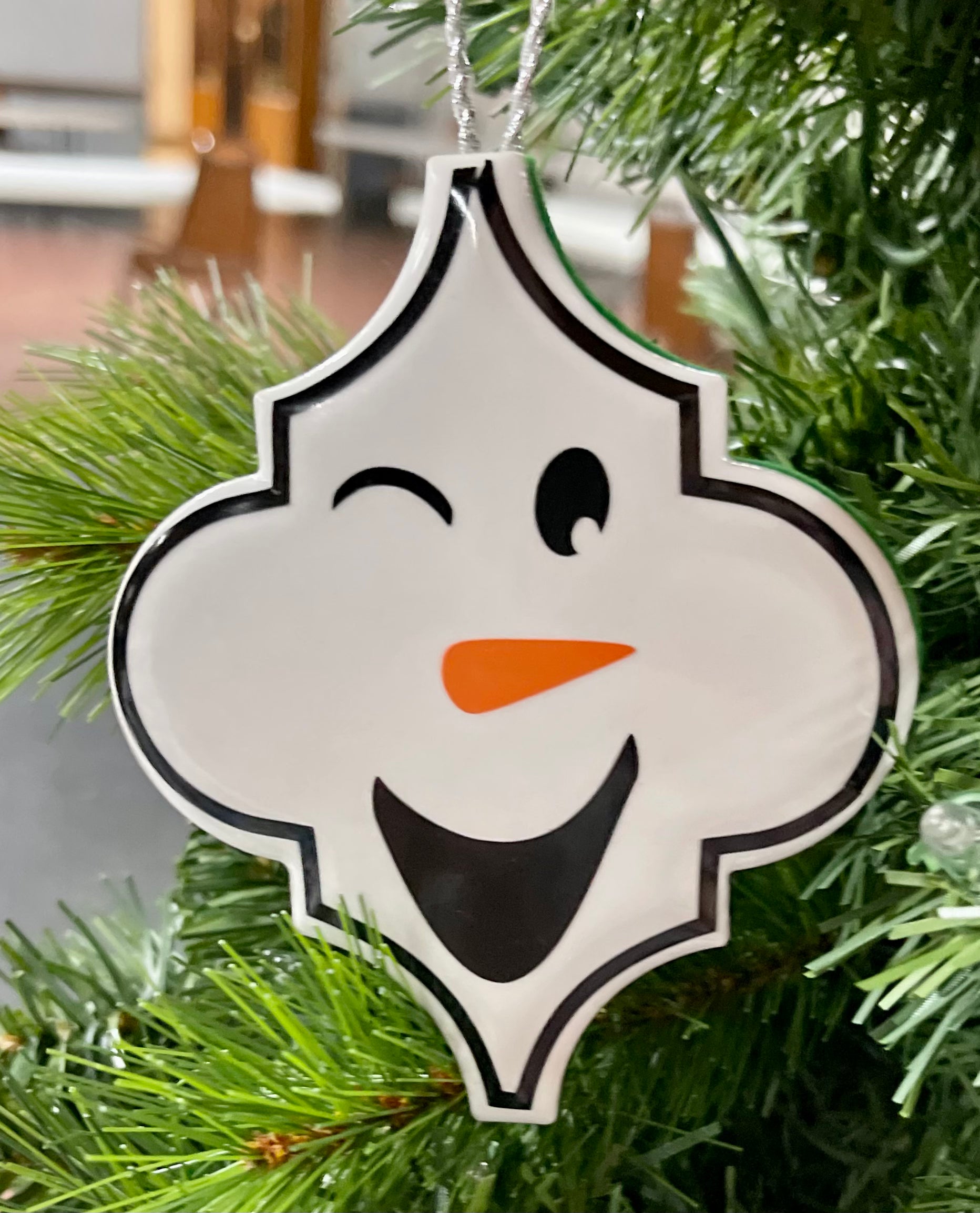 Snowman Ornaments - Set of 12