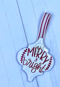 Merry + Bright Holiday Ornament